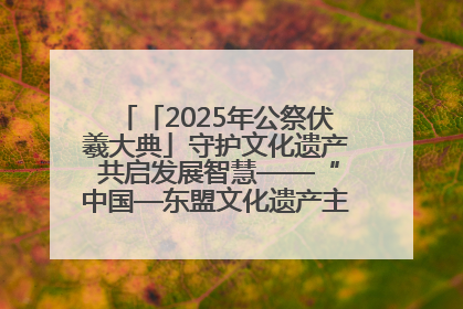 「2025年公祭伏羲大典」守护文化遗产 共启发展智慧——“中国—东盟文化遗产主题对话”侧记