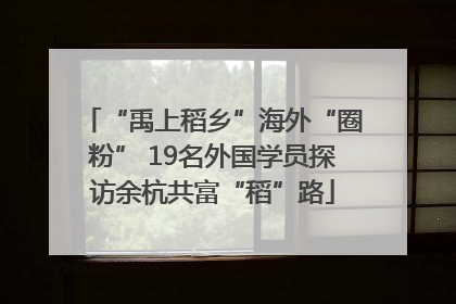 “禹上稻乡”海外“圈粉” 19名外国学员探访余杭共富“稻”路