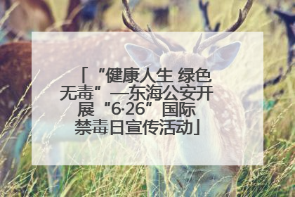 “健康人生 绿色无毒”—东海公安开展“6·26”国际禁毒日宣传活动