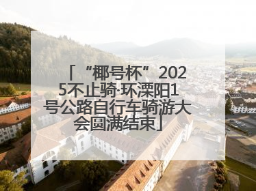 “椰号杯”2025不止骑·环溧阳1号公路自行车骑游大会圆满结束
