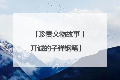 珍贵文物故事丨开诚的子弹钢笔