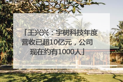 王兴兴：宇树科技年度营收已超10亿元，公司现在约有1000人