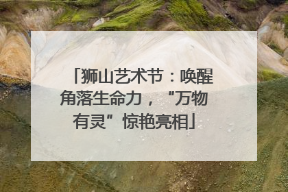 狮山艺术节：唤醒角落生命力，“万物有灵”惊艳亮相