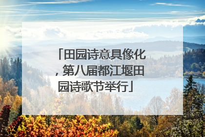 田园诗意具像化，第八届都江堰田园诗歌节举行