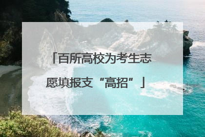 百所高校为考生志愿填报支“高招”
