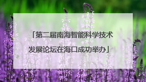 第二届南海智能科学技术发展论坛在海口成功举办