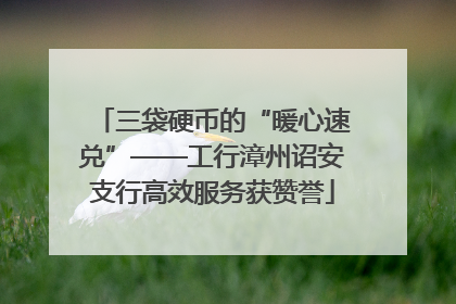 三袋硬币的“暖心速兑”——工行漳州诏安支行高效服务获赞誉
