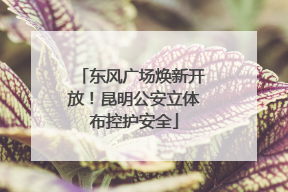 东风广场焕新开放！昆明公安立体布控护安全