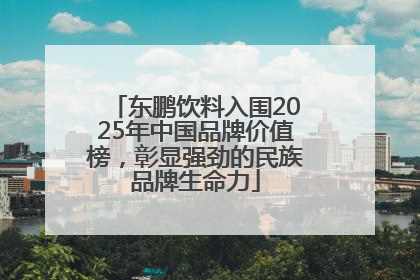 东鹏饮料入围2025年中国品牌价值榜，彰显强劲的民族品牌生命力