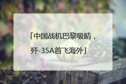 中国战机巴黎吸睛，歼-35A首飞海外