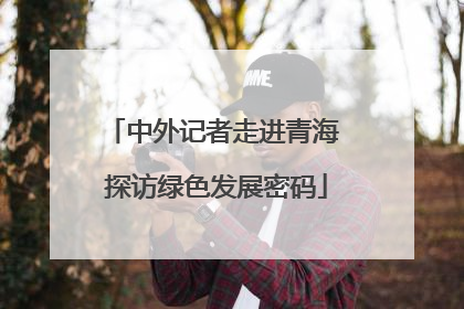 中外记者走进青海 探访绿色发展密码