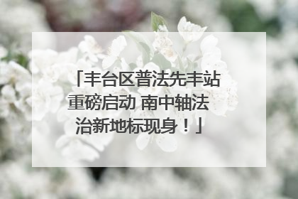 丰台区普法先丰站重磅启动 南中轴法治新地标现身！