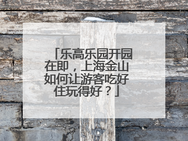 乐高乐园开园在即，上海金山如何让游客吃好住玩得好？
