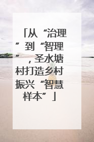 从“治理”到“智理”，圣水塘村打造乡村振兴“智慧样本”
