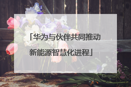 华为与伙伴共同推动新能源智慧化进程