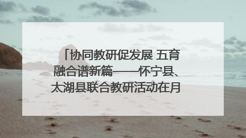 协同教研促发展 五育融合谱新篇——怀宁县、太湖县联合教研活动在月山镇中心学校成功举办