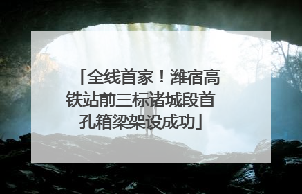 全线首家！潍宿高铁站前三标诸城段首孔箱梁架设成功