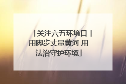 关注六五环境日丨用脚步丈量黄河 用法治守护环境