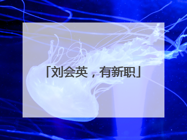 刘会英，有新职