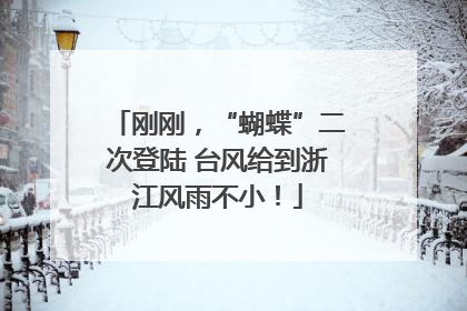 刚刚，“蝴蝶”二次登陆 台风给到浙江风雨不小！
