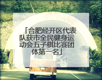 合肥经开区代表队获市全民健身运动会五子棋比赛团体第一名