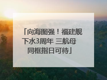 向海图强！福建舰下水3周年 三航母同框指日可待