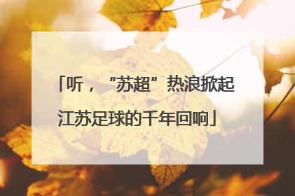 听，“苏超”热浪掀起江苏足球的千年回响
