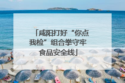 咸阳打好“你点我检”组合拳守牢食品安全线