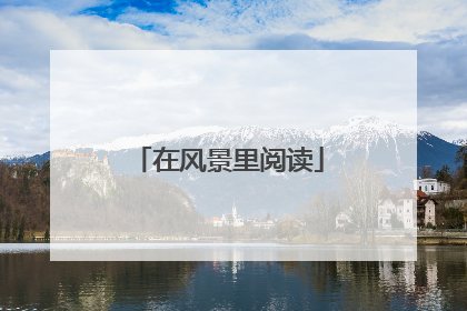 在风景里阅读