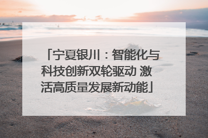 宁夏银川：智能化与科技创新双轮驱动 激活高质量发展新动能