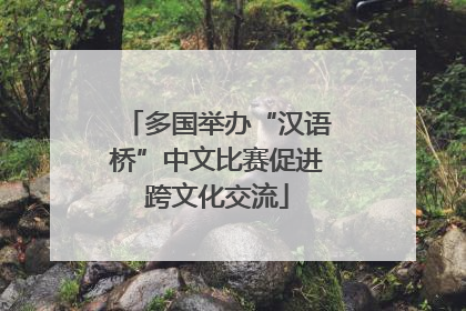 多国举办“汉语桥”中文比赛促进跨文化交流