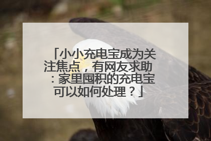小小充电宝成为关注焦点，有网友求助：家里囤积的充电宝可以如何处理？