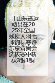 山东省运动员在2025年全国残疾人羽毛球锦标赛暨东京聋奥会选拔赛中斩获3银1铜