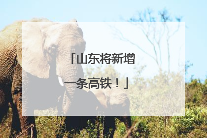 山东将新增一条高铁！