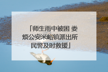 师生雨中被困 娄烦公安米峪镇派出所民警及时救援
