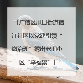 广信区旭日街道信江社区以党建引领“微治理”绣出老旧小区“幸福景”