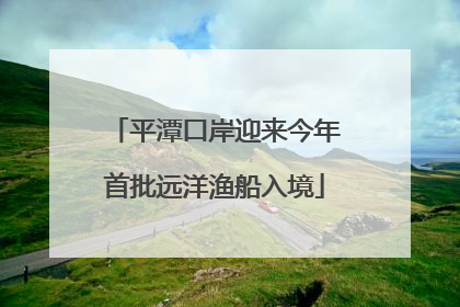 平潭口岸迎来今年首批远洋渔船入境