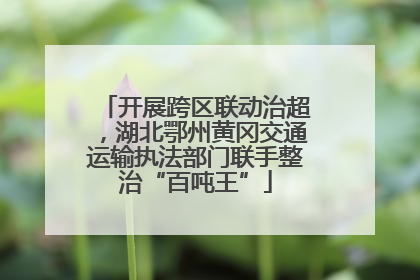 开展跨区联动治超，湖北鄂州黄冈交通运输执法部门联手整治“百吨王”