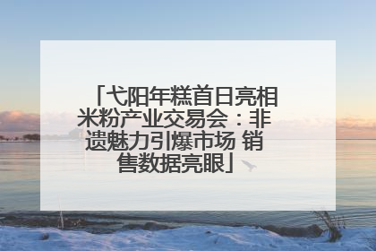 弋阳年糕首日亮相米粉产业交易会：非遗魅力引爆市场 销售数据亮眼