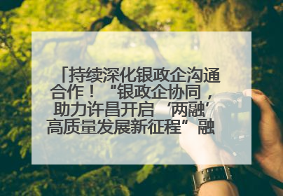 持续深化银政企沟通合作！“银政企协同，助力许昌开启‘两融’高质量发展新征程”融资对接会举行