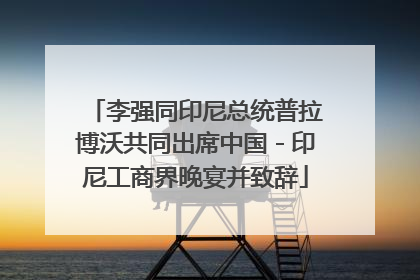 李强同印尼总统普拉博沃共同出席中国－印尼工商界晚宴并致辞