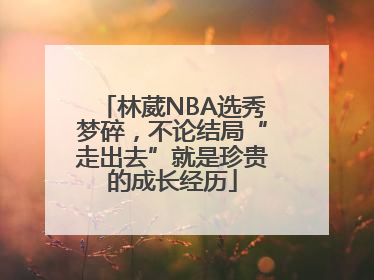 林葳NBA选秀梦碎，不论结局“走出去”就是珍贵的成长经历