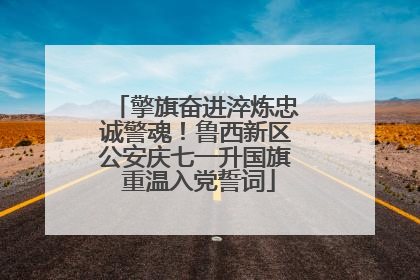 擎旗奋进淬炼忠诚警魂！鲁西新区公安庆七一升国旗 重温入党誓词