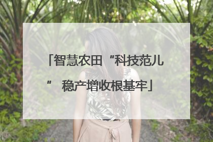 智慧农田“科技范儿” 稳产增收根基牢