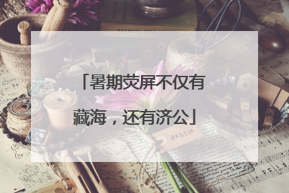 暑期荧屏不仅有藏海，还有济公