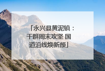 永兴县黄泥镇：干群周末攻坚 国道沿线焕新颜