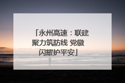 永州高速：联建聚力筑防线 党徽闪耀护平安