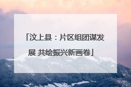 汶上县：片区组团谋发展 共绘振兴新画卷