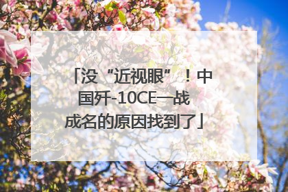 没“近视眼”！中国歼-10CE一战成名的原因找到了