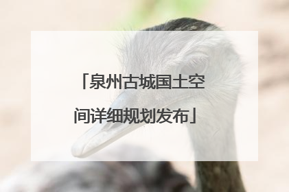 泉州古城国土空间详细规划发布